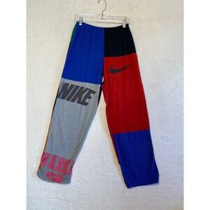 Nike Patchwork Pants Multi Color Swoosh Air Logo Sweatpants